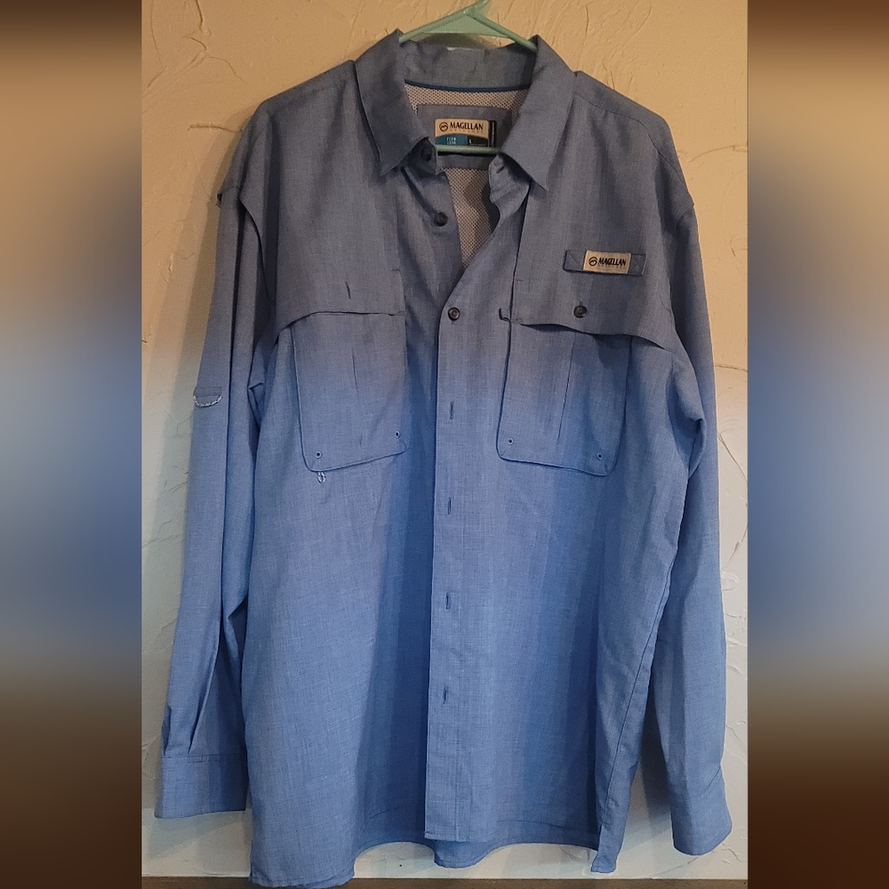 Magellan Long-sleeved shirt, Large, light blue